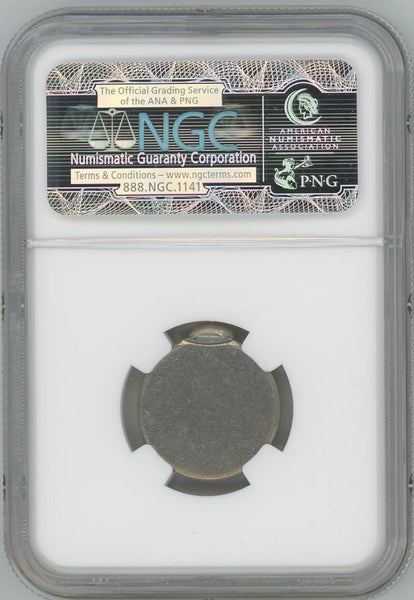 Jefferson Nickel off Center Error. 90% off center. Uniface Reverse. NGC MS65 Image 2