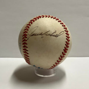 Gene Michael Single Signed Baseball. Auto JSA Image 1