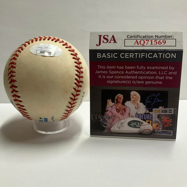 Gene Michael Single Signed Baseball. Auto JSA Image 3