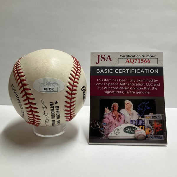 Cecil Fielder Single Signed Baseball. Auto JSA Image 3