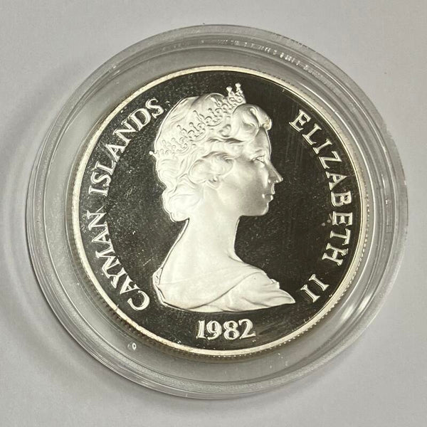 1982 Cayman Islands Year of the Child $10. Gem Silver Proof Image 1