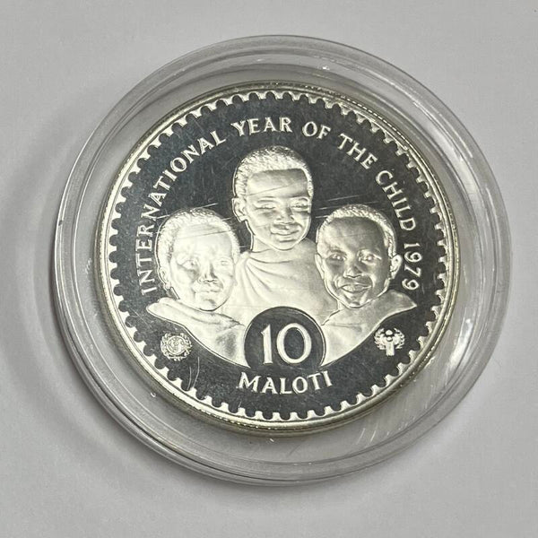 Kingdom of Lesotho, 10 Maloti. Gem Silver Proof Image 2