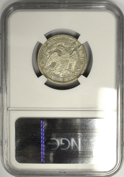 1876 CC Seated Liberty Quarter, NGC AU Details. Carson City Mint!